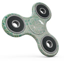 Faded Blue and Green Overlapping CIrcles Full-Body Fidget Spinner Skin-Kit