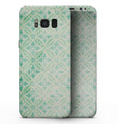 Faded Blue and Green Overlapping CIrcles - Samsung Galaxy S8 Full-Body Skin Kit