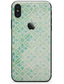 Faded Blue and Green Overlapping CIrcles - iPhone X Skin-Kit