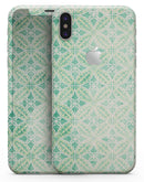 Faded Blue and Green Overlapping CIrcles - iPhone X Skin-Kit