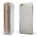 Faded Blue and White Snowflake Pattern iPhone 6/6s or 6/6s Plus 2-Piece Hybrid INK-Fuzed Case
