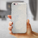Faded Blue and White Snowflake Pattern iPhone 6/6s or 6/6s Plus 2-Piece Hybrid INK-Fuzed Case
