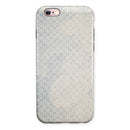 Faded Blue and White Snowflake Pattern iPhone 6/6s or 6/6s Plus 2-Piece Hybrid INK-Fuzed Case
