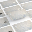 Faded Blue and White Snowflake Pattern - Premium Protective Decal Skin-Kit for the Apple Credit Card