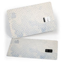 Faded Blue and White Snowflake Pattern - Premium Protective Decal Skin-Kit for the Apple Credit Card