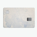 Faded Blue and White Snowflake Pattern - Premium Protective Decal Skin-Kit for the Apple Credit Card