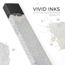Faded Blue and White Snowflake Pattern - Premium Decal Protective Skin-Wrap Sticker compatible with the Juul Labs vaping device