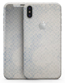 Faded Blue and White Snowflake Pattern - iPhone X Skin-Kit