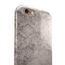 Faded Brown Damask Pattern iPhone 6/6s or 6/6s Plus 2-Piece Hybrid INK-Fuzed Case
