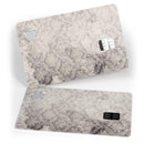 Faded Brown Damask Pattern - Premium Protective Decal Skin-Kit for the Apple Credit Card