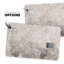 Faded Brown Damask Pattern - Premium Protective Decal Skin-Kit for the Apple Credit Card