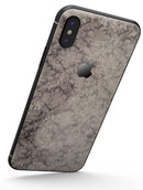Faded Brown Damask Pattern - iPhone X Skin-Kit