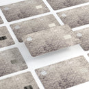 Faded Brown Verticle Damask Pattern - Premium Protective Decal Skin-Kit for the Apple Credit Card