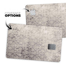 Faded Brown Verticle Damask Pattern - Premium Protective Decal Skin-Kit for the Apple Credit Card