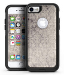 Faded Brown Verticle Damask Pattern - iPhone 7 or 7 Plus Commuter Case Skin Kit