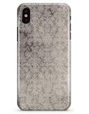 Faded Brown Verticle Damask Pattern - iPhone X Clipit Case