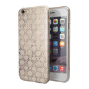 Faded Brown and Tan Oval Pattern iPhone 6/6s or 6/6s Plus 2-Piece Hybrid INK-Fuzed Case