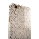 Faded Brown and Tan Oval Pattern iPhone 6/6s or 6/6s Plus 2-Piece Hybrid INK-Fuzed Case