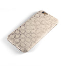Faded Brown and Tan Oval Pattern iPhone 6/6s or 6/6s Plus 2-Piece Hybrid INK-Fuzed Case
