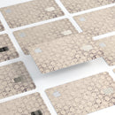 Faded Brown and Tan Oval Pattern - Premium Protective Decal Skin-Kit for the Apple Credit Card