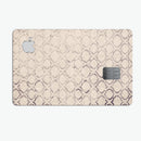 Faded Brown and Tan Oval Pattern - Premium Protective Decal Skin-Kit for the Apple Credit Card