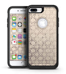 Faded Brown and Tan Oval Pattern - iPhone 7 or 7 Plus Commuter Case Skin Kit