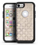 Faded Brown and Tan Oval Pattern - iPhone 7 or 8 OtterBox Case & Skin Kits
