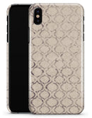 Faded Brown and Tan Oval Pattern - iPhone X Clipit Case