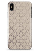 Faded Brown and Tan Oval Pattern - iPhone X Clipit Case