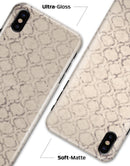 Faded Brown and Tan Oval Pattern - iPhone X Clipit Case
