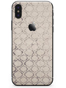 Faded Brown and Tan Oval Pattern - iPhone X Skin-Kit
