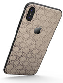 Faded Brown and Tan Oval Pattern - iPhone X Skin-Kit