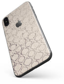Faded Brown and Tan Oval Pattern - iPhone X Skin-Kit