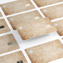 Faded Brown and Yellow Rococo Pattern - Premium Protective Decal Skin-Kit for the Apple Credit Card