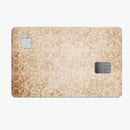 Faded Brown and Yellow Rococo Pattern - Premium Protective Decal Skin-Kit for the Apple Credit Card