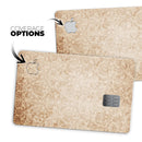 Faded Brown and Yellow Rococo Pattern - Premium Protective Decal Skin-Kit for the Apple Credit Card