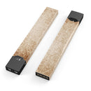 Faded Brown and Yellow Rococo Pattern - Premium Decal Protective Skin-Wrap Sticker compatible with the Juul Labs vaping device