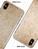 Faded Brown and Yellow Rococo Pattern - iPhone X Clipit Case