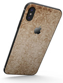 Faded Brown and Yellow Rococo Pattern - iPhone X Skin-Kit