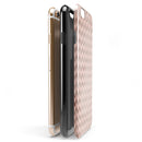 Faded Cocoa and Light Pink Chevron Pattern iPhone 6/6s or 6/6s Plus 2-Piece Hybrid INK-Fuzed Case