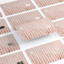 Faded Cocoa and Light Pink Chevron Pattern - Premium Protective Decal Skin-Kit for the Apple Credit Card