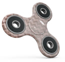 Faded Cocoa and Light Pink Chevron Pattern Full-Body Fidget Spinner Skin-Kit
