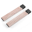 Faded Cocoa and Light Pink Chevron Pattern - Premium Decal Protective Skin-Wrap Sticker compatible with the Juul Labs vaping device