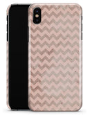 Faded Cocoa and Light Pink Chevron Pattern - iPhone X Clipit Case