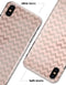 Faded Cocoa and Light Pink Chevron Pattern - iPhone X Clipit Case