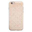 Faded Coral Grunge Royal Pattern iPhone 6/6s or 6/6s Plus 2-Piece Hybrid INK-Fuzed Case