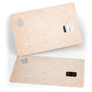 Faded Coral Grunge Royal Pattern - Premium Protective Decal Skin-Kit for the Apple Credit Card