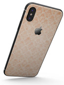 Faded Coral Grunge Royal Pattern - iPhone X Skin-Kit