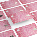 Faded Deep Pink Damask Pattern - Premium Protective Decal Skin-Kit for the Apple Credit Card