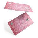 Faded Deep Pink Damask Pattern - Premium Protective Decal Skin-Kit for the Apple Credit Card